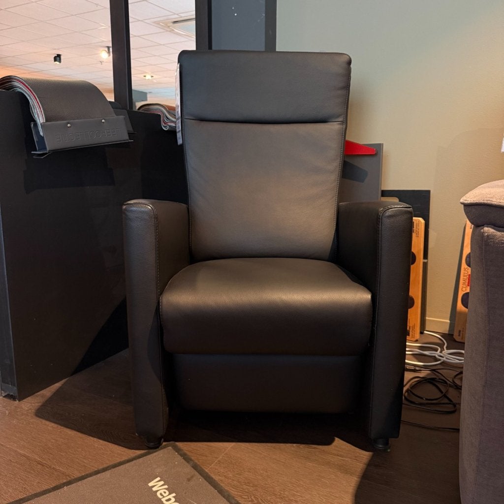 Sta-op relaxfauteuil Connie - Leder Zwart - Weber, Huis en Inrichting, Niet ingevuld, Niet ingevuld, Niet ingevuld