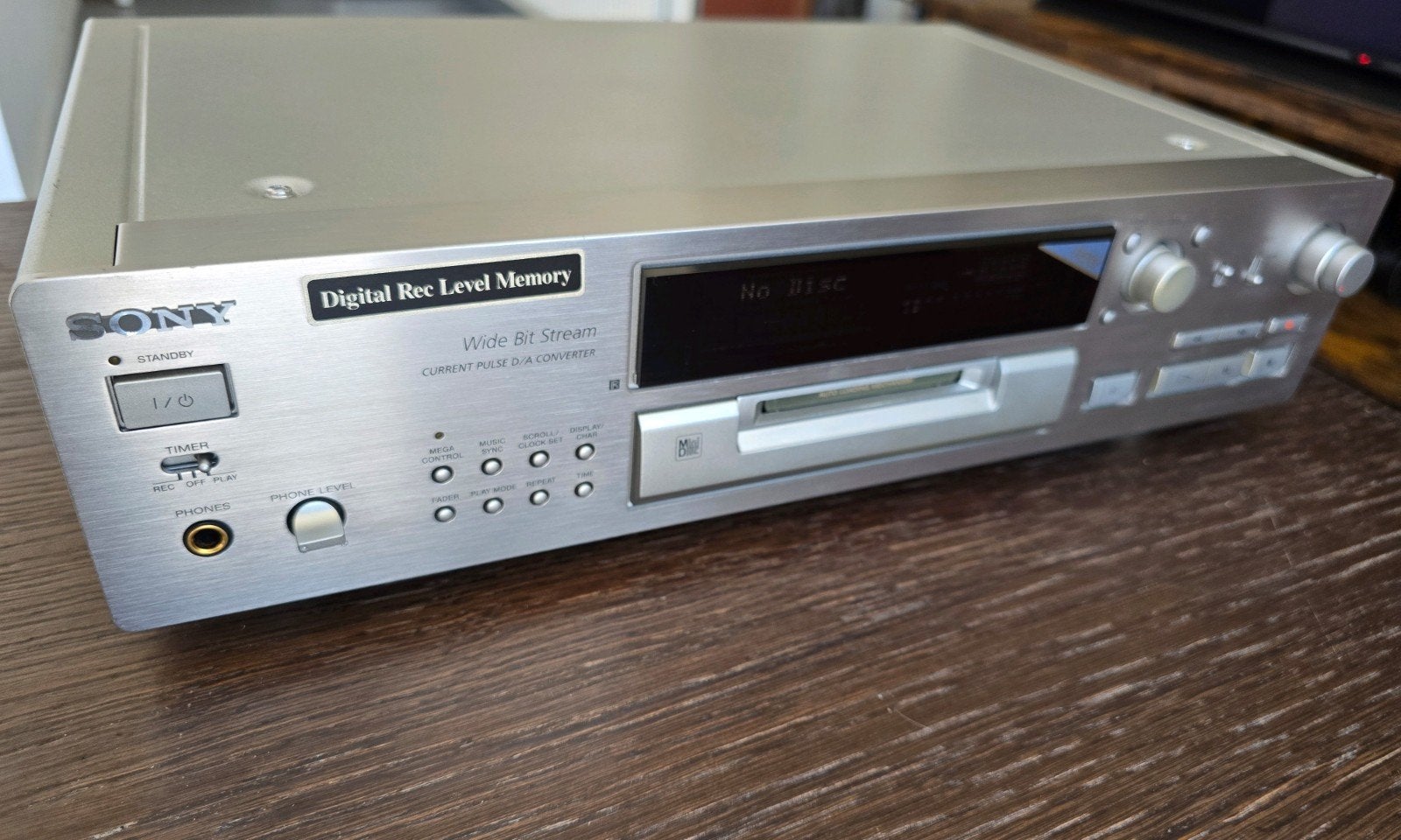 Sony MDS-JB920 QS Minidisc deck, Ophalen, Minidisc-recorder