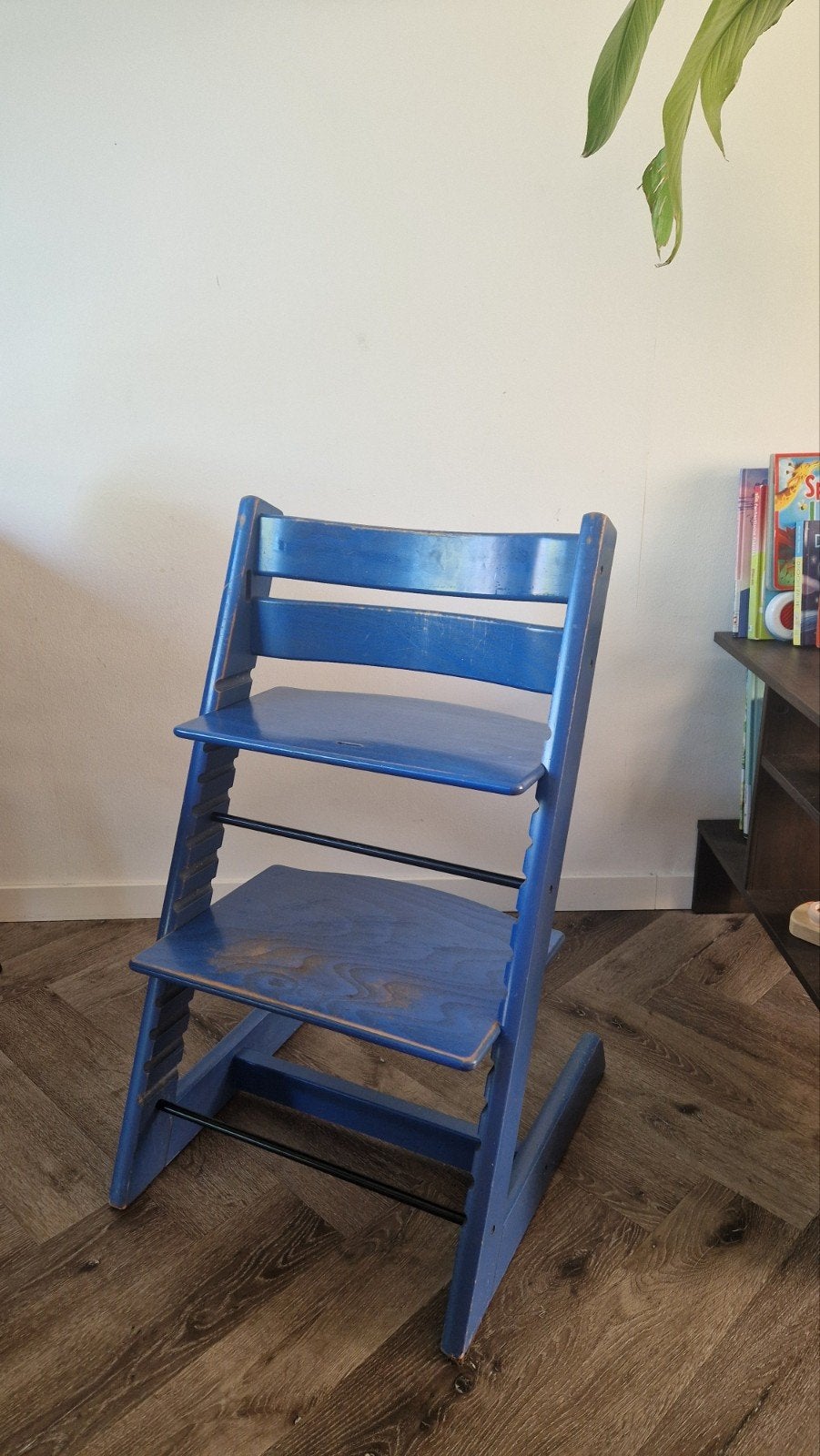 Blauwe Stokke Tripp Trapp, Caravans en Kamperen, Ophalen, Gebruikt