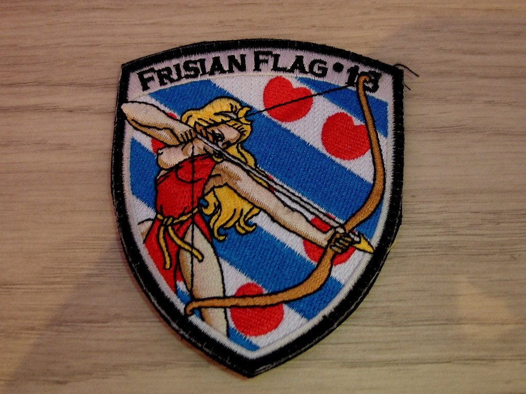 Patch RNLAF 323 Squadron Frisian Flag 2013 Diana, Verzenden, Luchtmacht, Nederland, Embleem of Badge