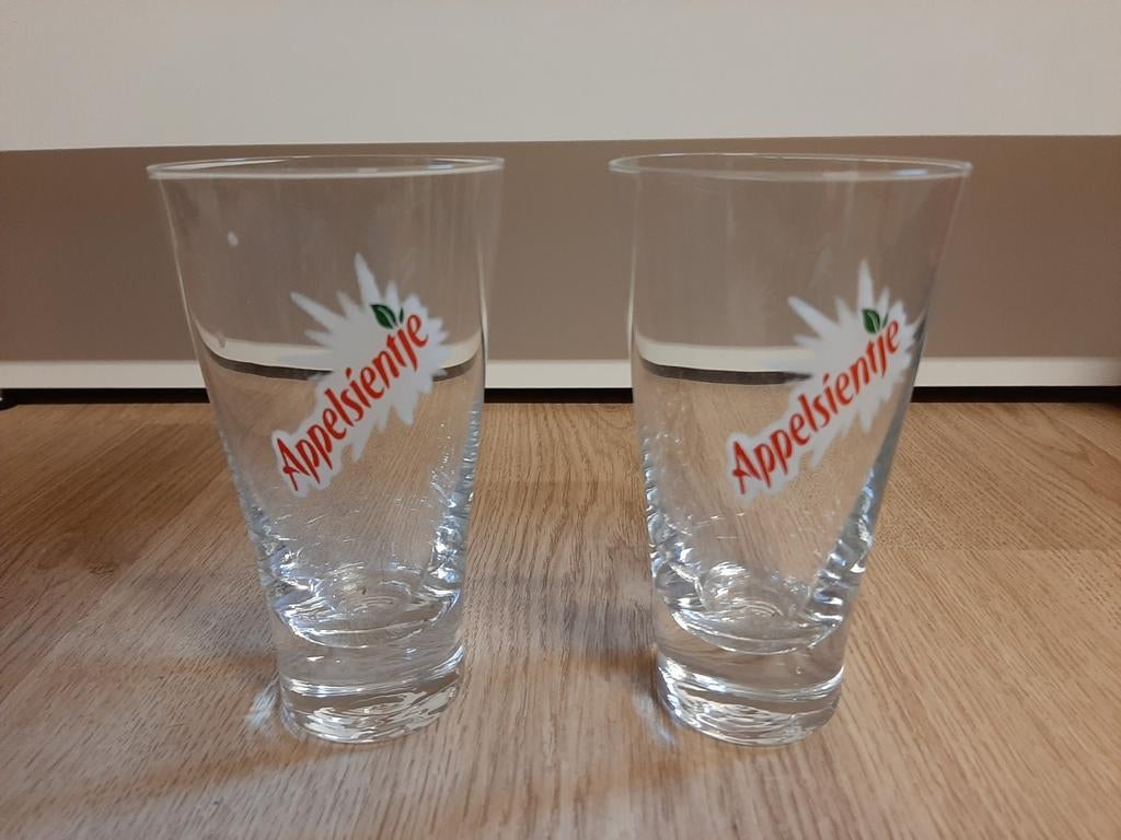 2x Appelsientje glas, Ophalen of Verzenden