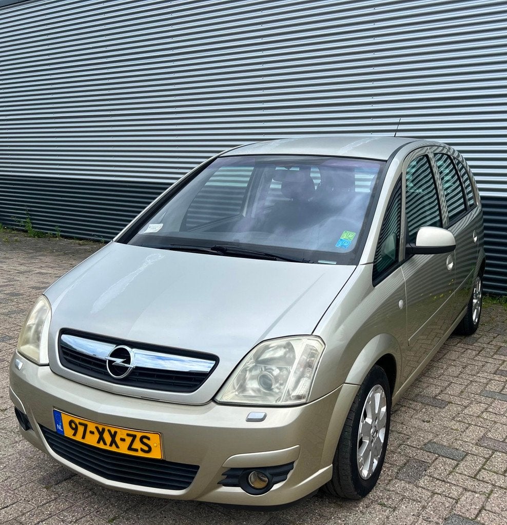 Opel Meriva 1.6-16V Temptation AUTOMAAT/1STE EIGENAAR, Auto's, Opel, Gebruikt, Zwart, 4 cilinders, Beige