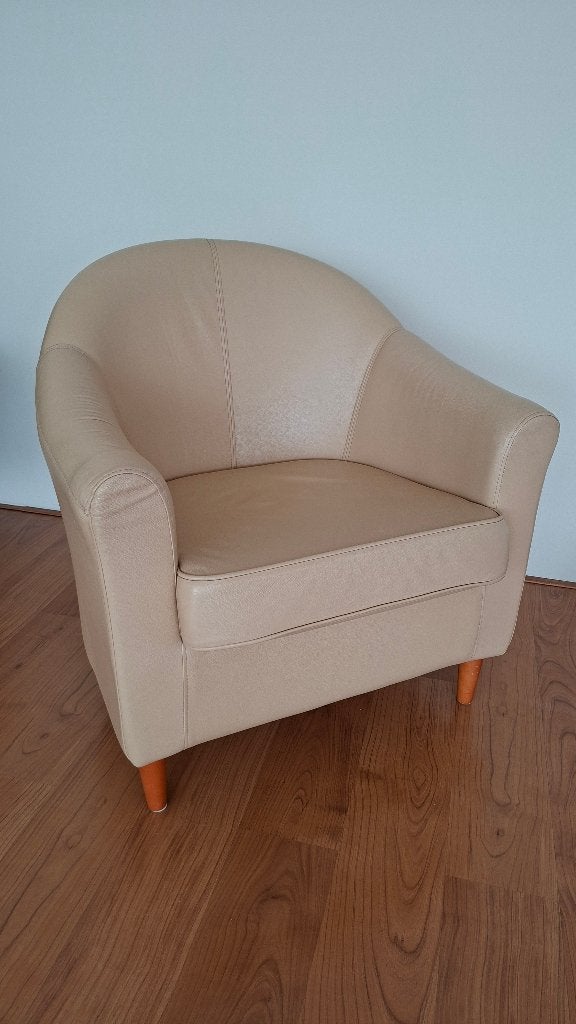 Designfauteuil, Ophalen, Gebruikt, Minder dan 75 cm, Leer