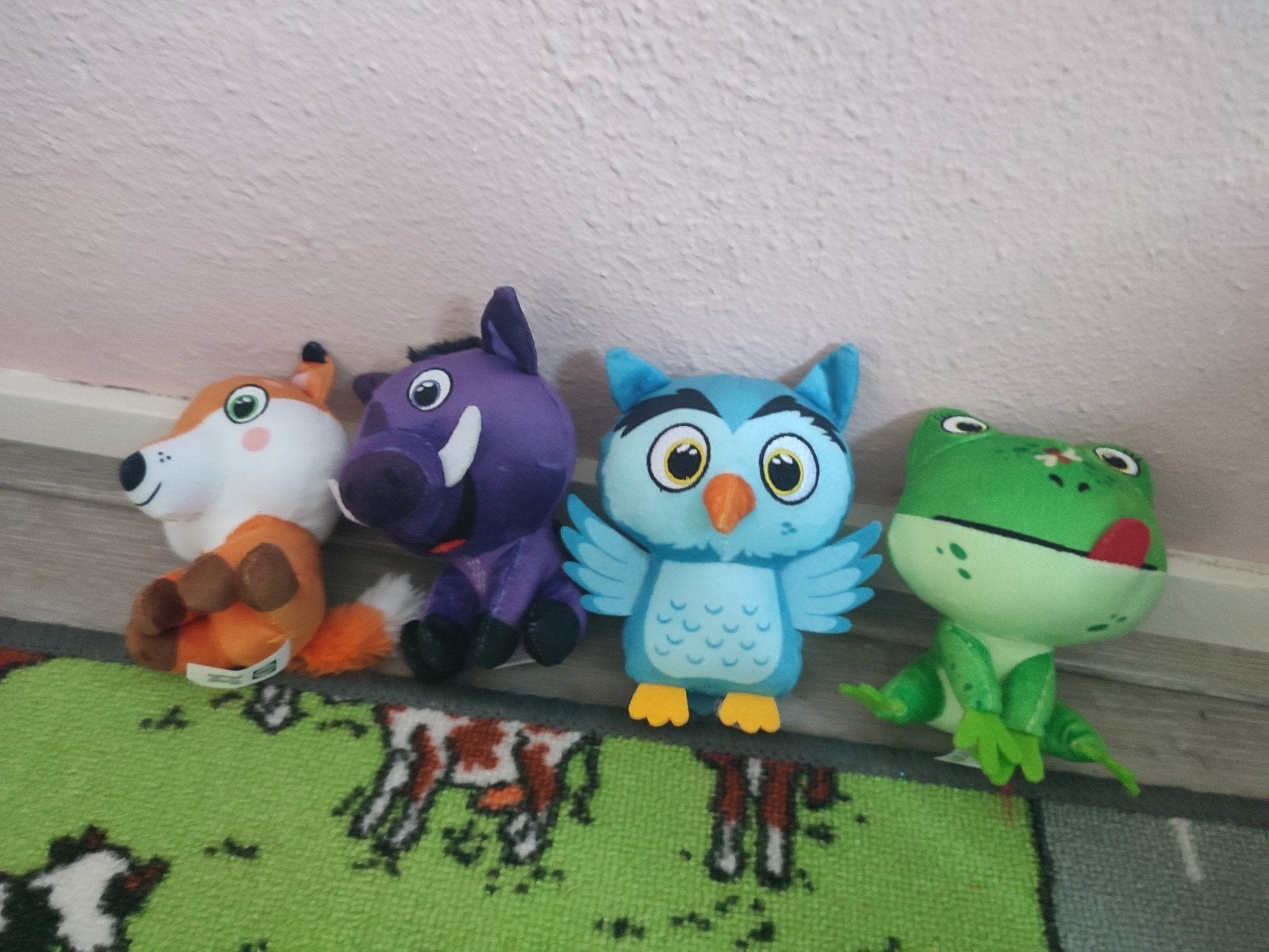 Lidl Forest Friends knuffels - Vos, Wildzwijn, Uil, Kikker, Lidl, Oranje, Ophalen of Verzenden, Klein (minder dan 20 cm)