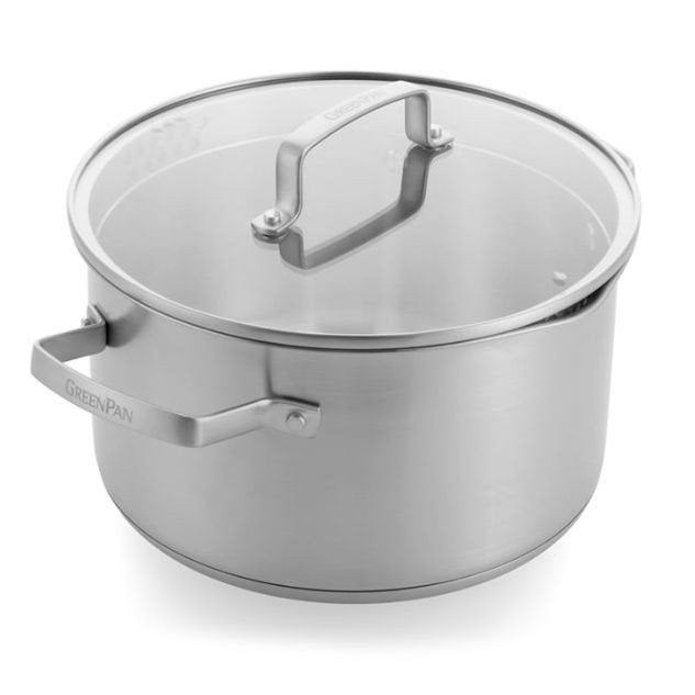 Greenpan Kookpan  24 cm - Perfecte staat! Met afgietsysteem, Ophalen, Koekenpan, Zo goed als nieuw, GreenPan