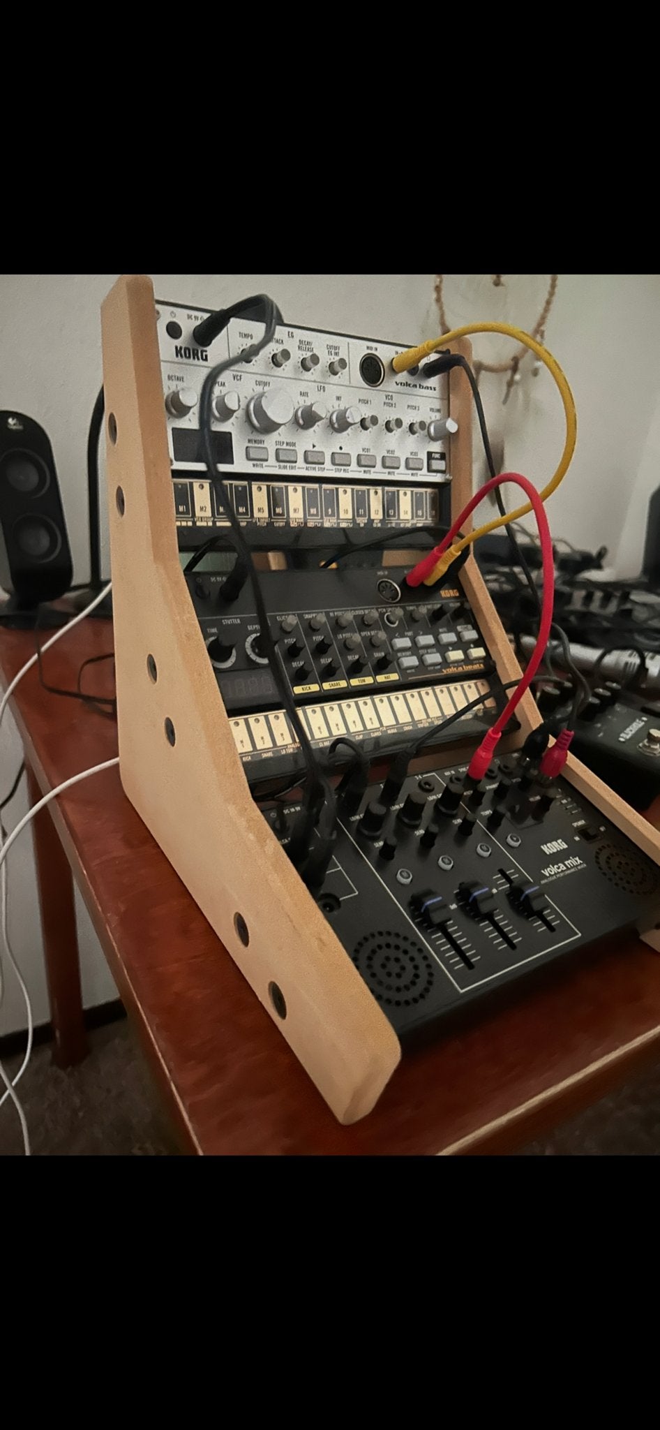 Korg Volca Set met Houten Stand - Compleet en Klaar voor Geb, Ophalen, Korg, Overige aantallen, Zo goed als nieuw