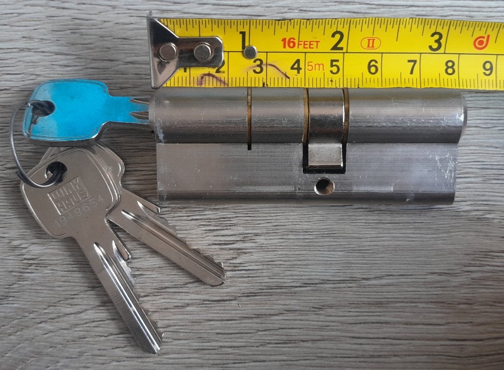 1x Winkhaus SKG2 cilinder 35/45, Ophalen, Zo goed als nieuw, Koper of Messing, Slot