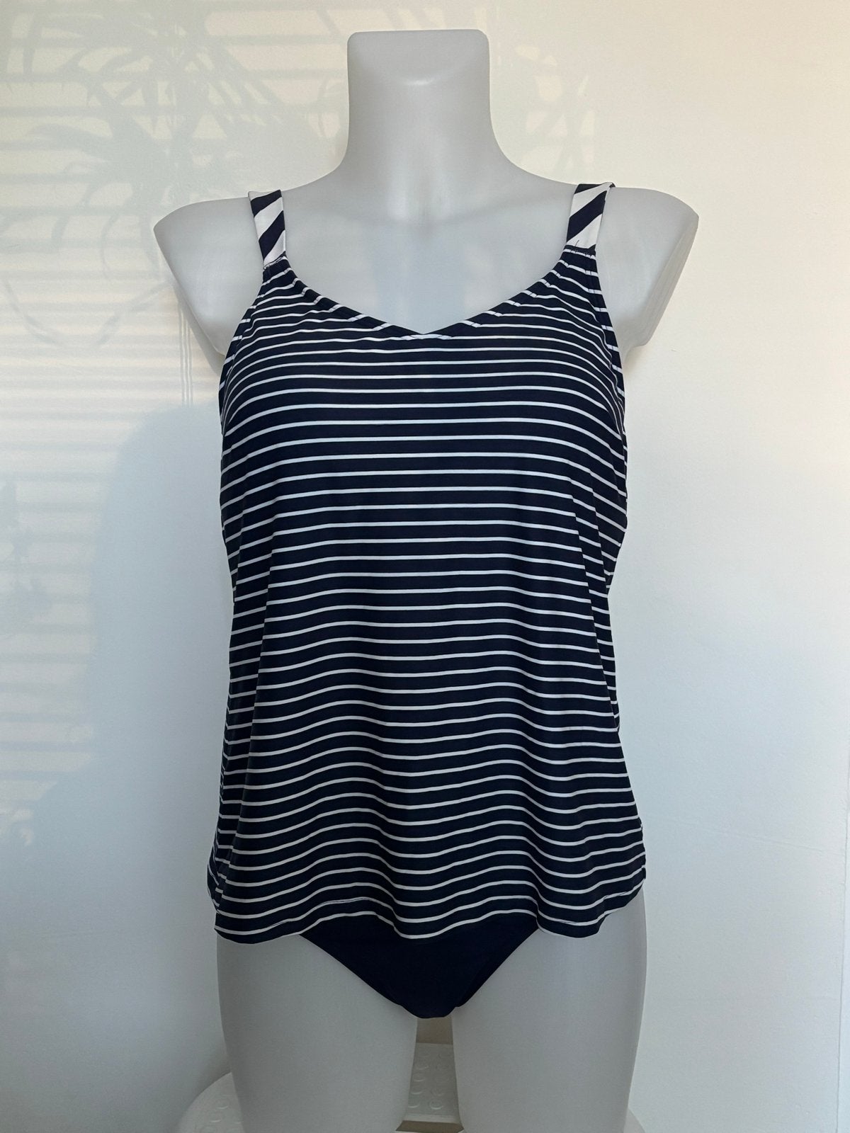 Nieuwe Amoena Tankini Maat 42 - donkerblauw/wit gestreept, Kleding | Dames, Ophalen of Verzenden, Nieuw, Meerkleurig, Overige typen