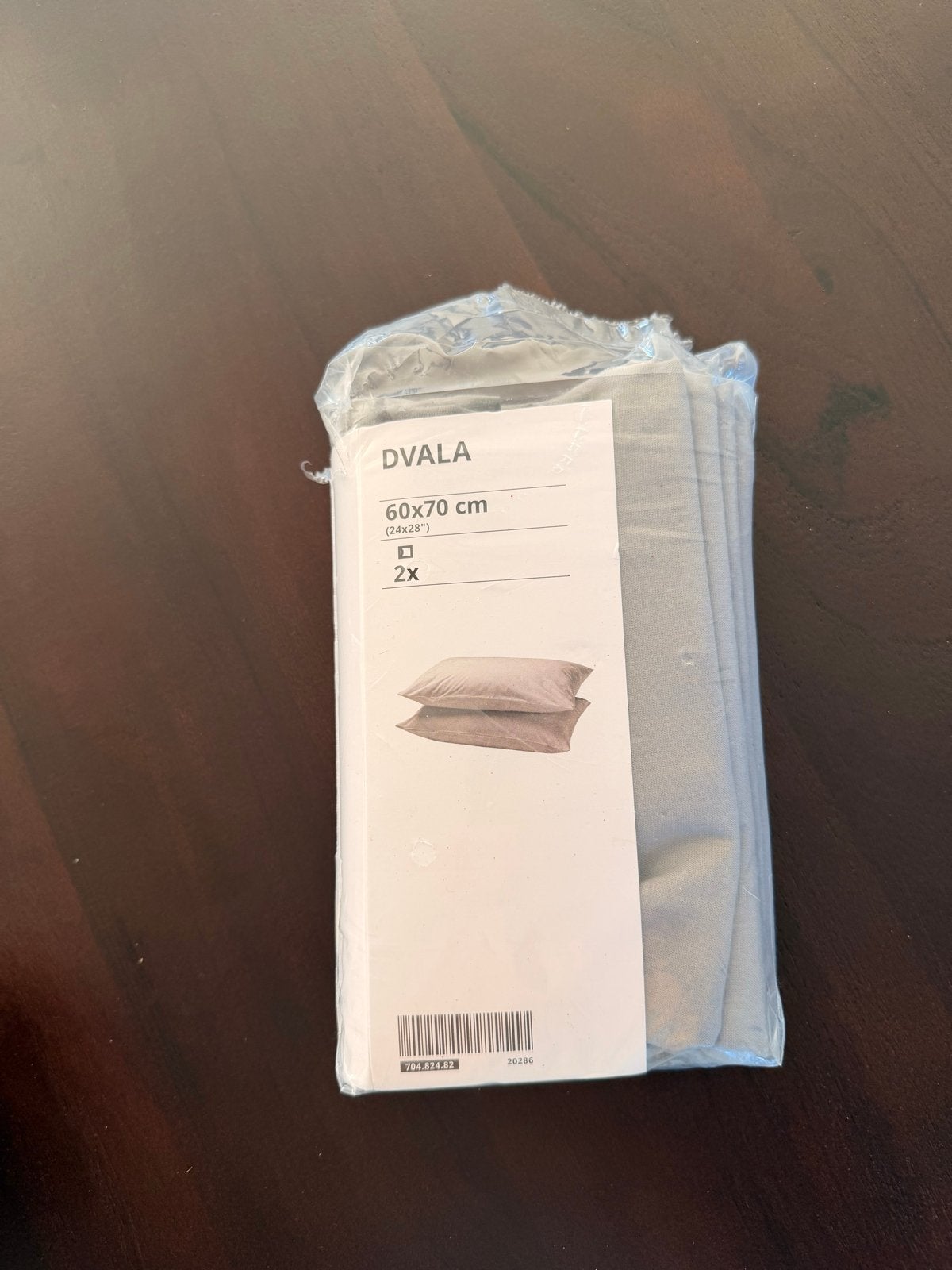 IKEA DVALA Kussenslopen 60x70 cm - 2 stuks - NEVER USED, Overige maten, Hoeslaken of Sloop, Katoen, Nieuw