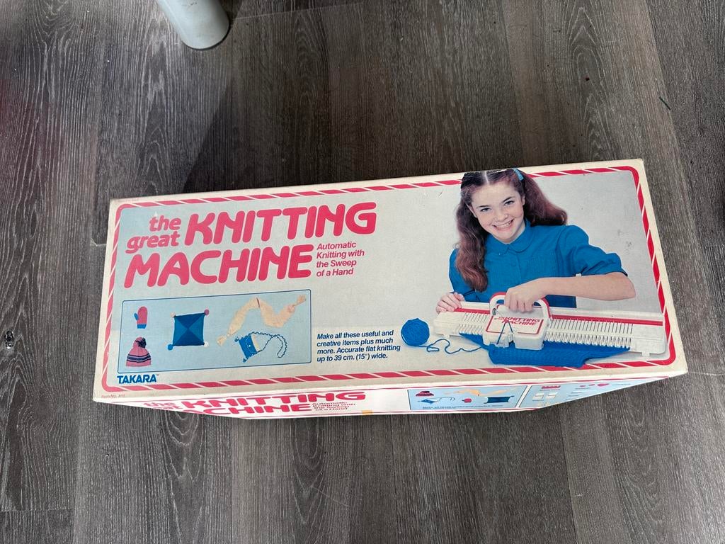 Takara The great Knitting machine vintage breimachine kind, Hobby en Vrije tijd, Breien en Haken, Ophalen of Verzenden, Zo goed als nieuw