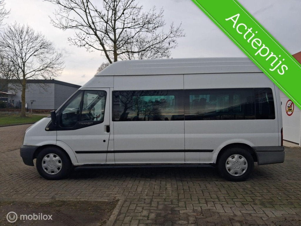 FORD TRANSIT TOURNEO 280S 2.2 TDCI|2009|AIRCO|LIFT|9PERSOONS, Auto's, Gebruikt, 2700 kg, Wit, Bedrijf