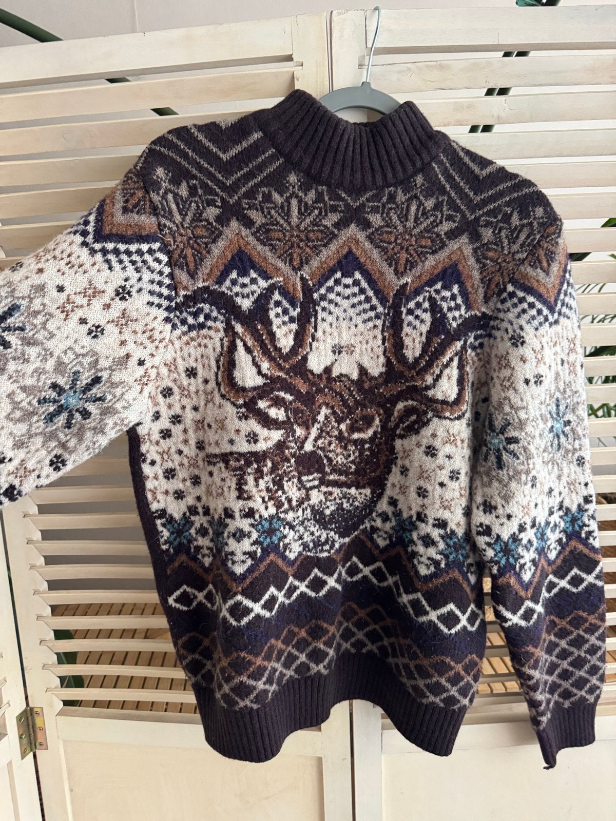 Pulltonic Herentrui met Hertenprint - Maat M, Ophalen of Verzenden, Gedragen, Maat 48/50 (M), Bruin