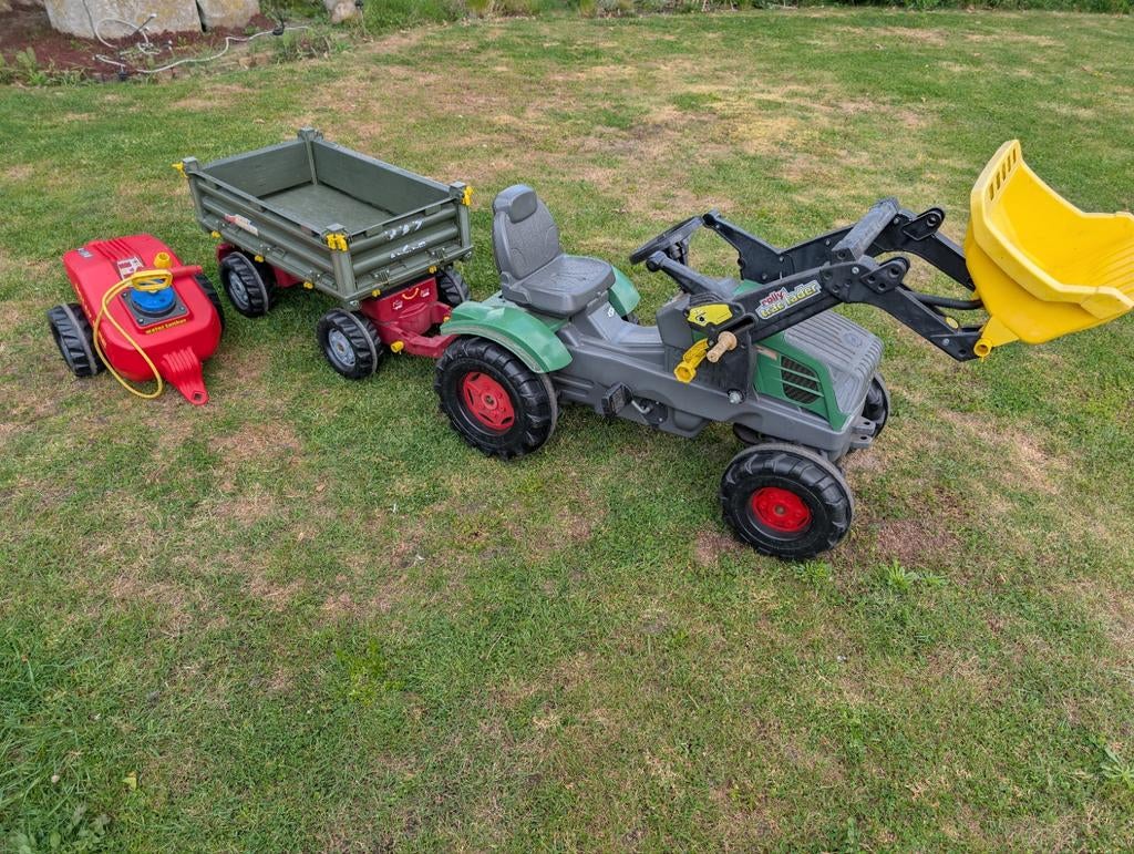 Rolly Toys Fendt Tractor met aanhanger en spuitwagen, Kinderen en Baby's, Ophalen, Gebruikt