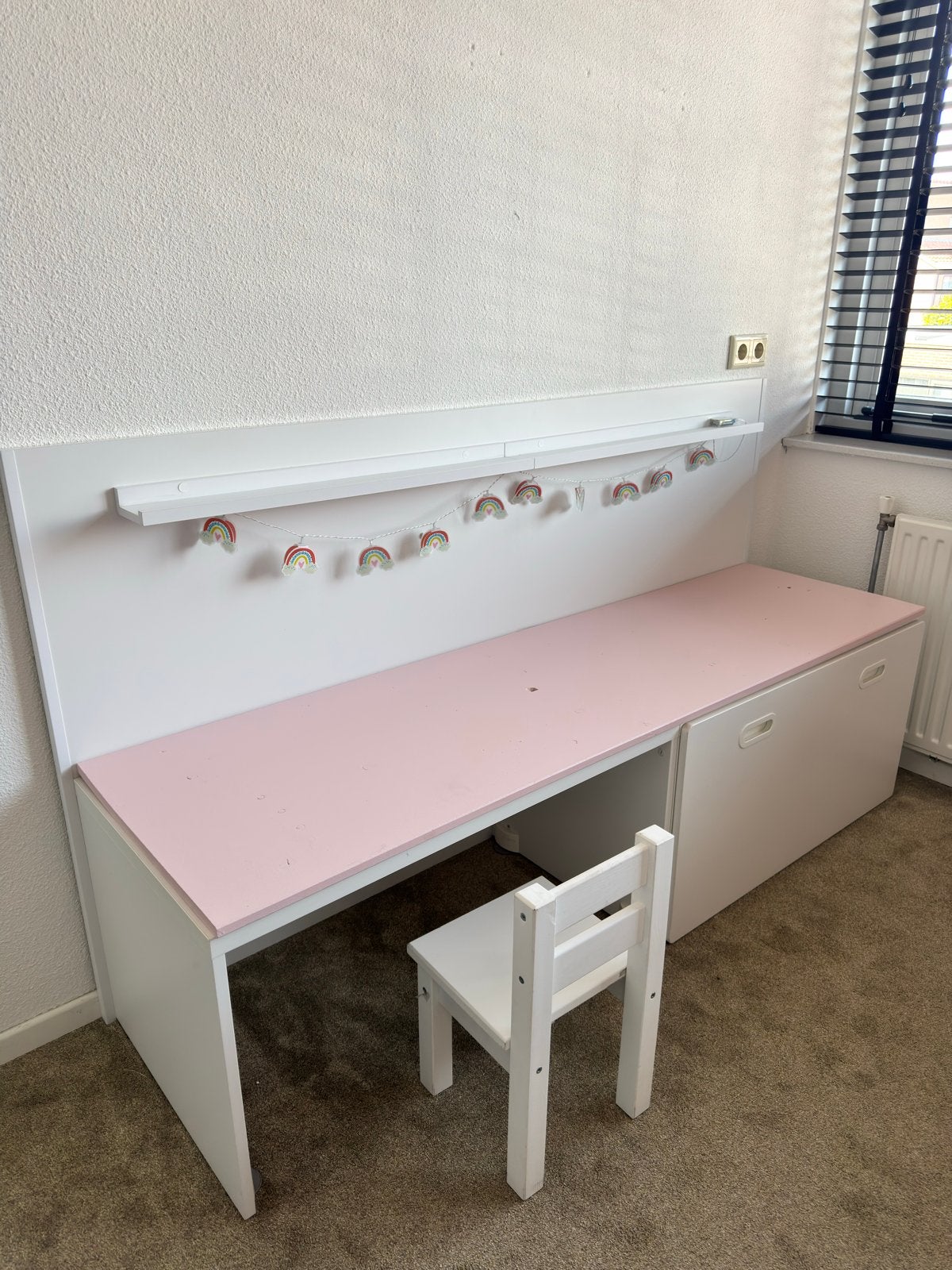 Ikea Småstad bureau met opbergruimte en stoeltje, Ophalen, Gebruikt, Tafel(s) en Stoel(en)
