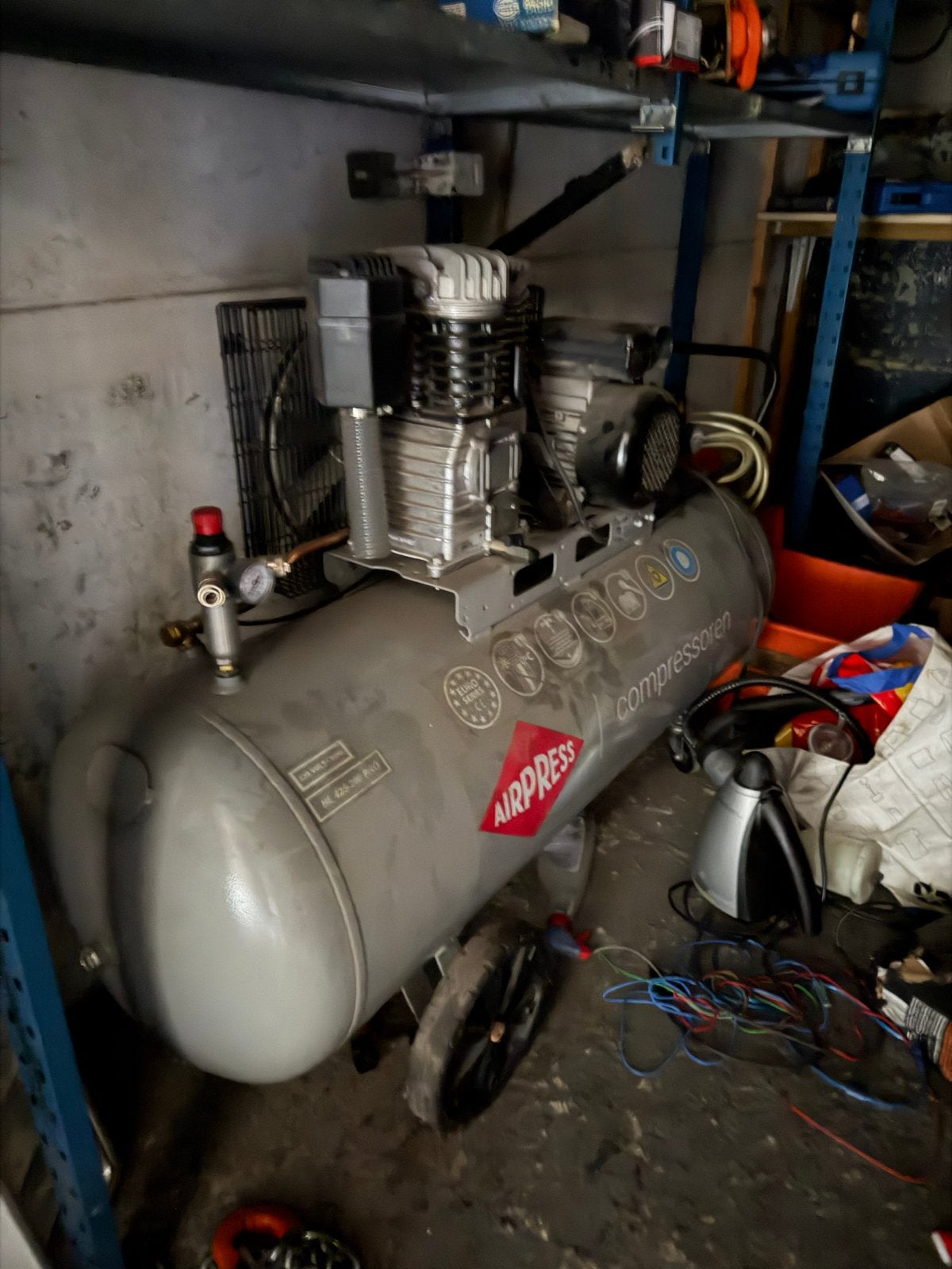 Airpress Compressor HL 425-200 Pro 200 liter, Ophalen, Gebruikt, 400 tot 800 liter/min, Mobiel