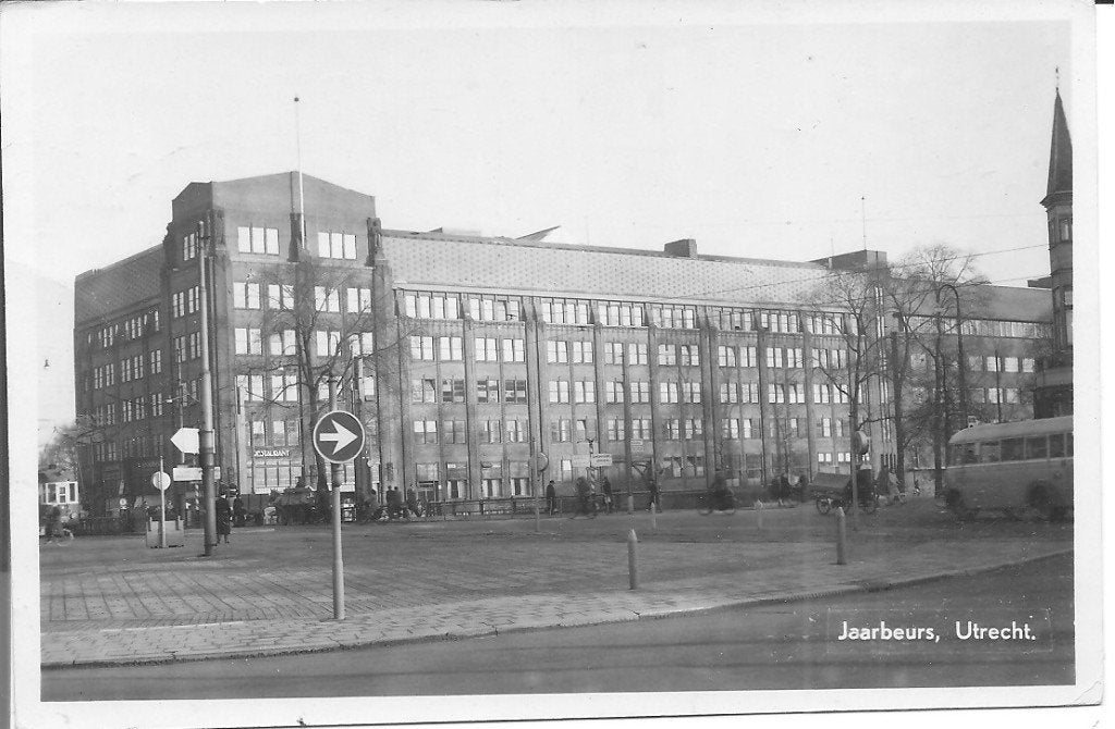 Oude ansichtkaart Jaarbeurs Utrecht 1948, Verzamelen, Ophalen of Verzenden, 1940 tot 1960, Gelopen, Utrecht