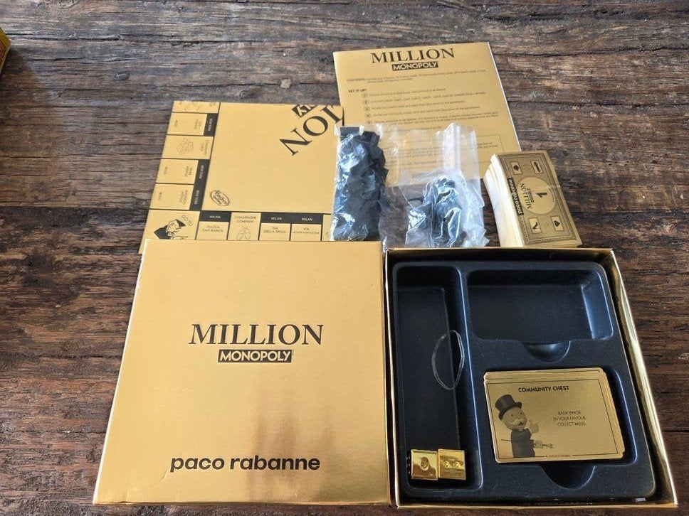 Monopoly Million Paco Rabanne - Gouden Editie Compleet, Drie of vier spelers, Ophalen of Verzenden, Zo goed als nieuw, Hasbro