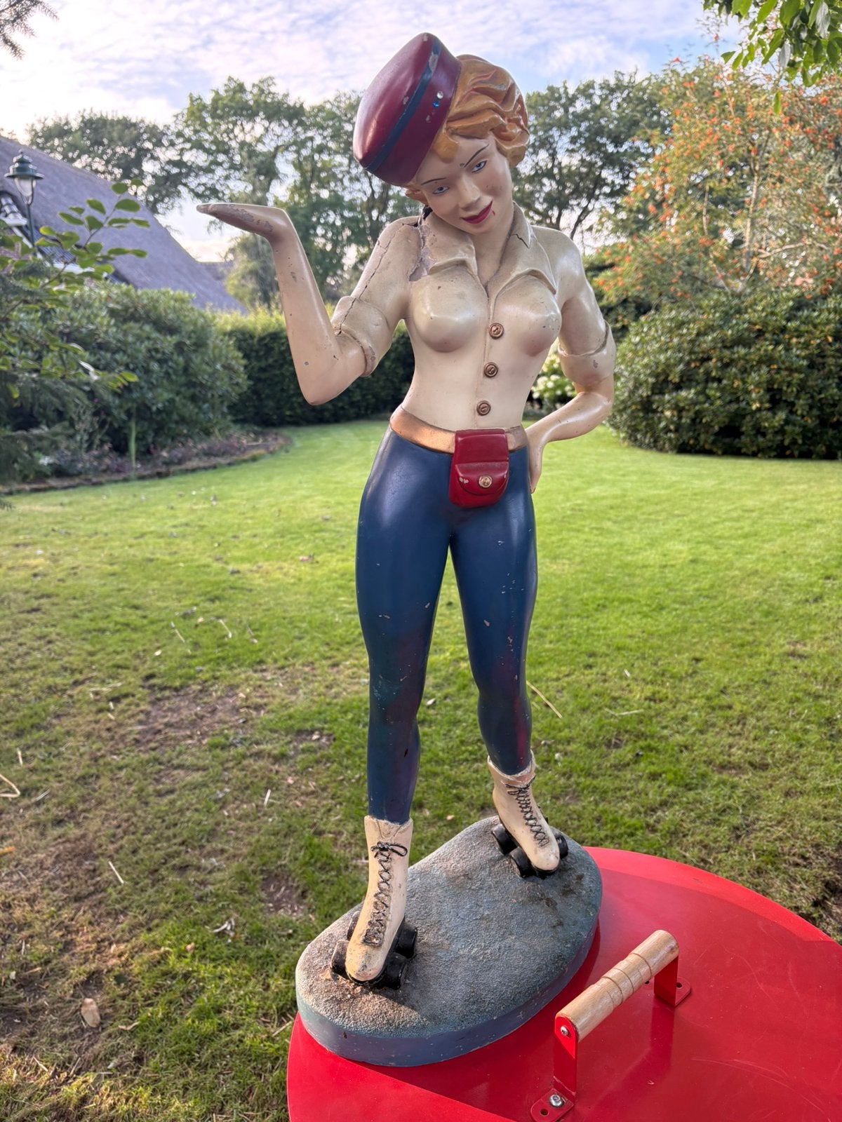 Kunsthars dinner girl. 90cm, Ophalen