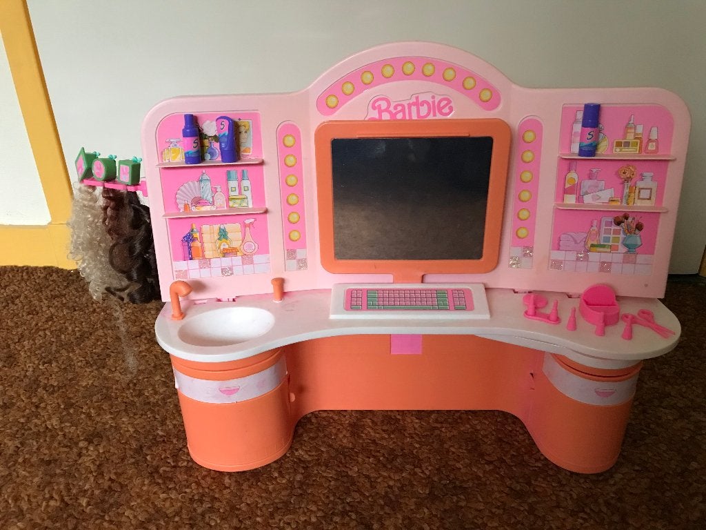 Vintage Barbie Kapsalon Speelset met Accessoires, Verzenden, Gebruikt, Barbie