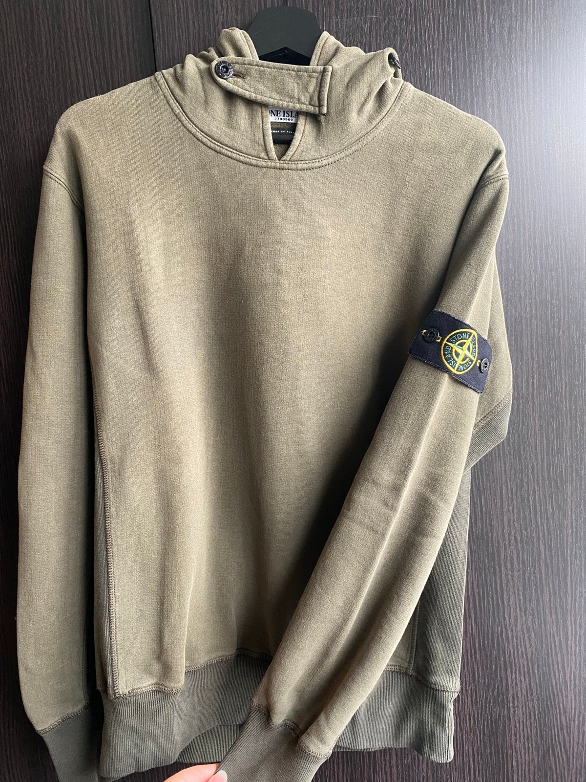 Originele Stone Island trui Khaki maat M, Ophalen, Zo goed als nieuw, Maat 48/50 (M), Groen