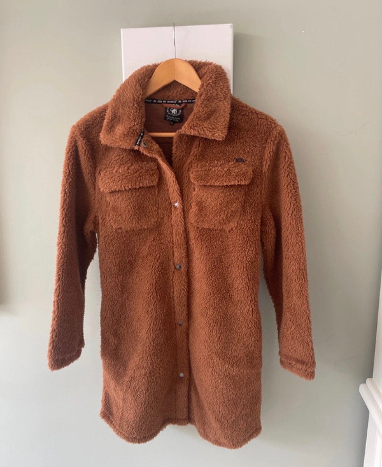 Teddy tussenjas maat 152 bruin herfstjas faux fur meisje, Ophalen of Verzenden, Nieuw, Meisje, Jas