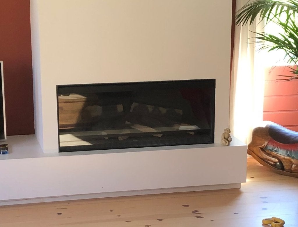 Kalfire E-ONE 100F elektrische designhaard met Atmos heating, Ophalen, Zo goed als nieuw, Vrijstaande haard, Elektrische haard