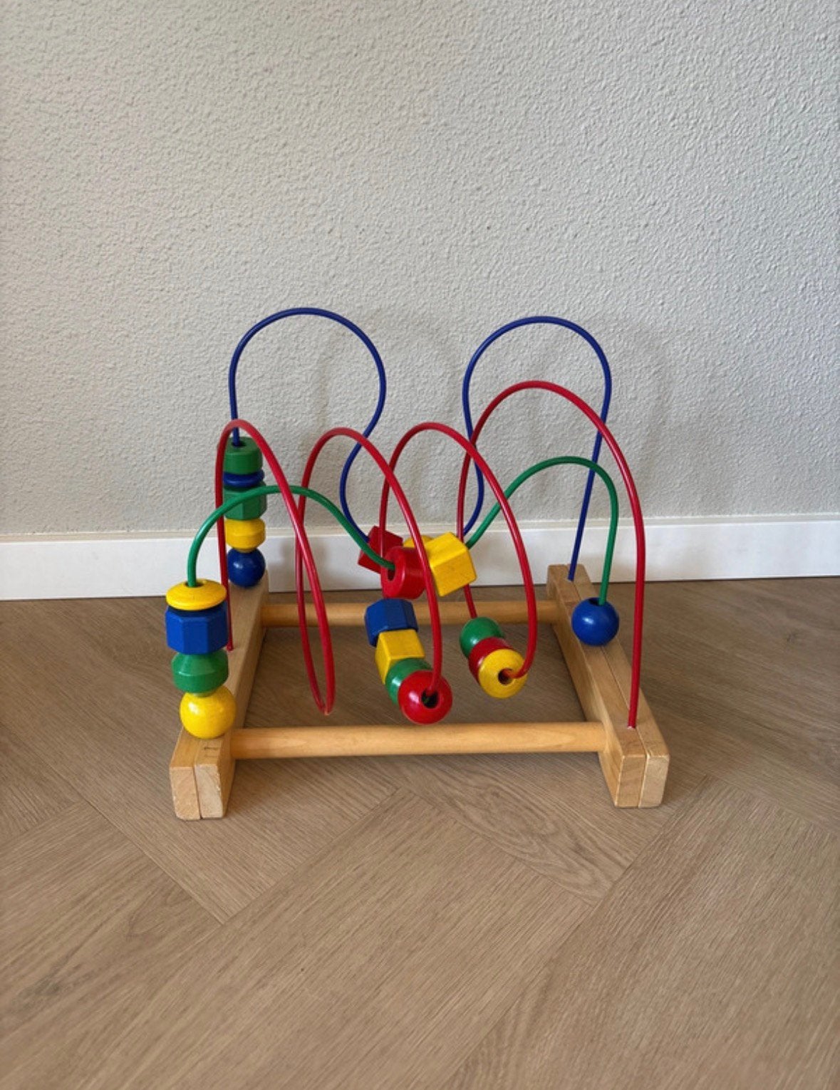 Ikea MULA houten kralenspiraal kralendoolhof, Kinderen en Baby's, Speelgoed | Houten speelgoed, Ophalen of Verzenden, Zo goed als nieuw