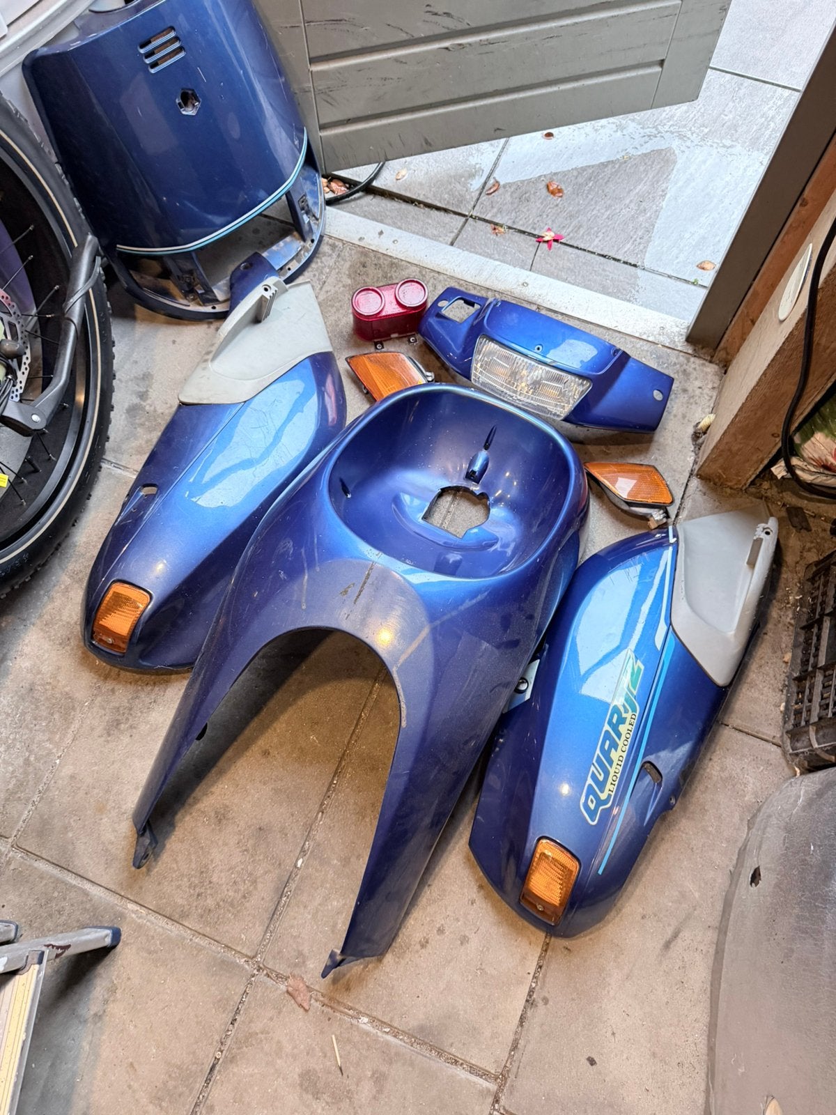 Kapjes en verlichting voor piaggio quartz en skipper, Ophalen of Verzenden, Gebruikt, Kap