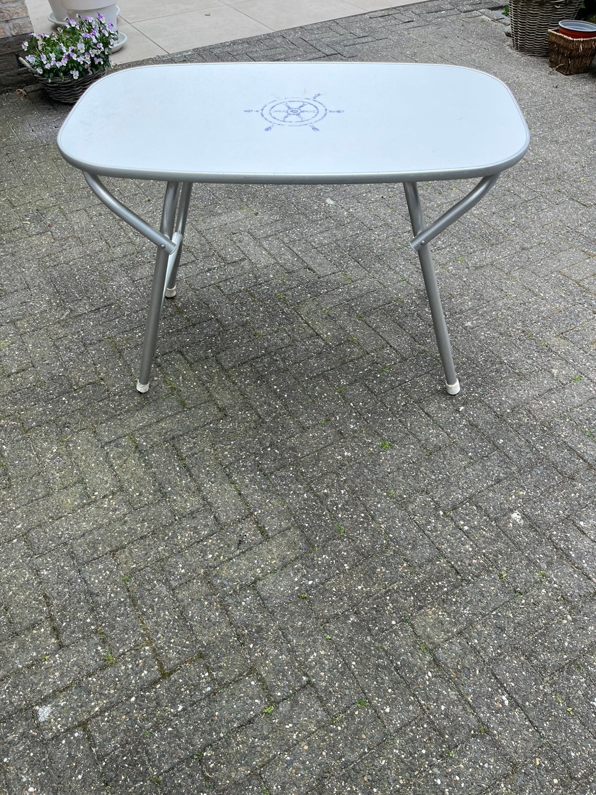 Boottafel aluminium onderstel lichtgewicht, Ophalen, Zo goed als nieuw, Overige typen