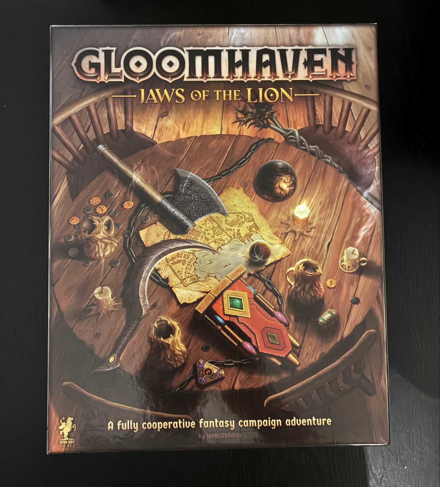 Gloomhaven: Jaws of the Lion - Coöperatief Avontuur, Een of twee spelers, Ophalen of Verzenden, Zo goed als nieuw