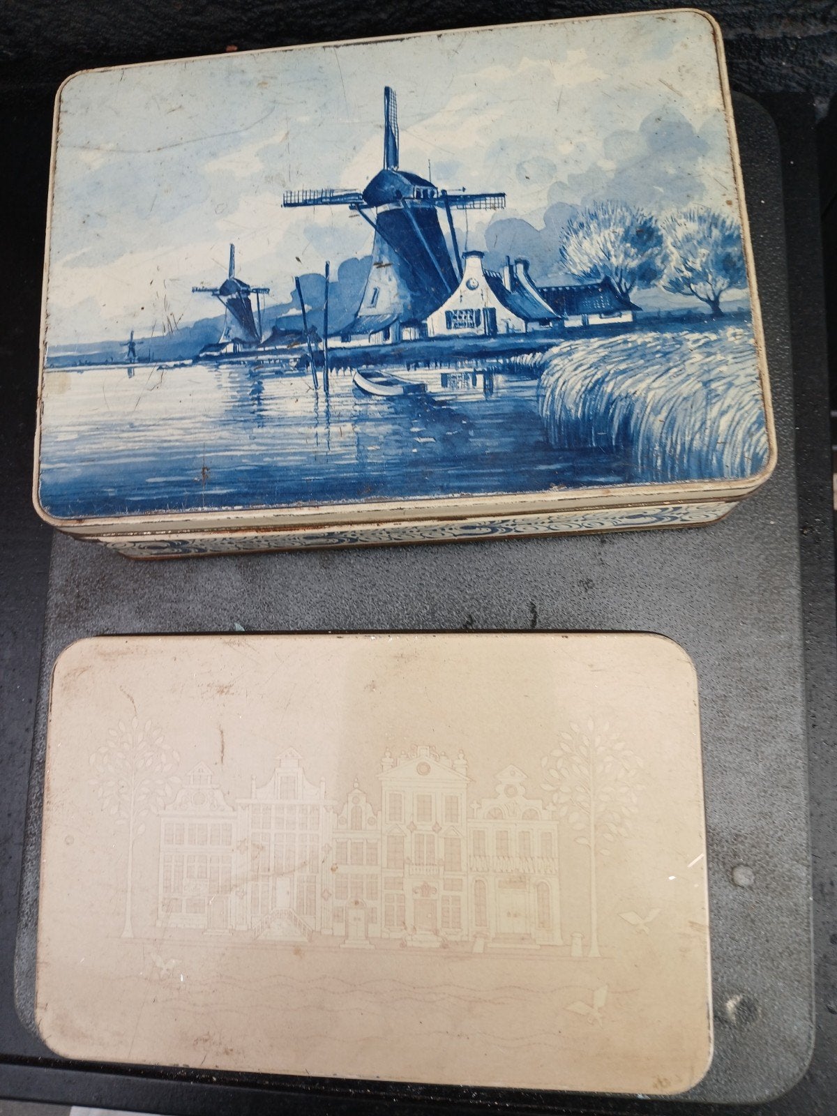 2x Vintage Koektrommels, Ophalen of Verzenden, Gebruikt, Overige