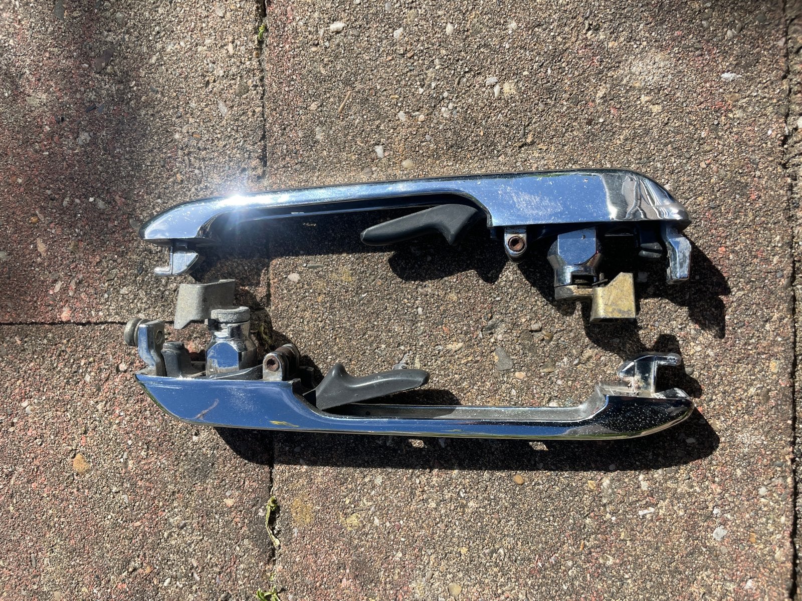 VW Golf MK1 Chroom Deurgrepen - Set Links & Rechts, Auto-onderdelen, Gebruikt, Links, Ophalen of Verzenden, Volkswagen