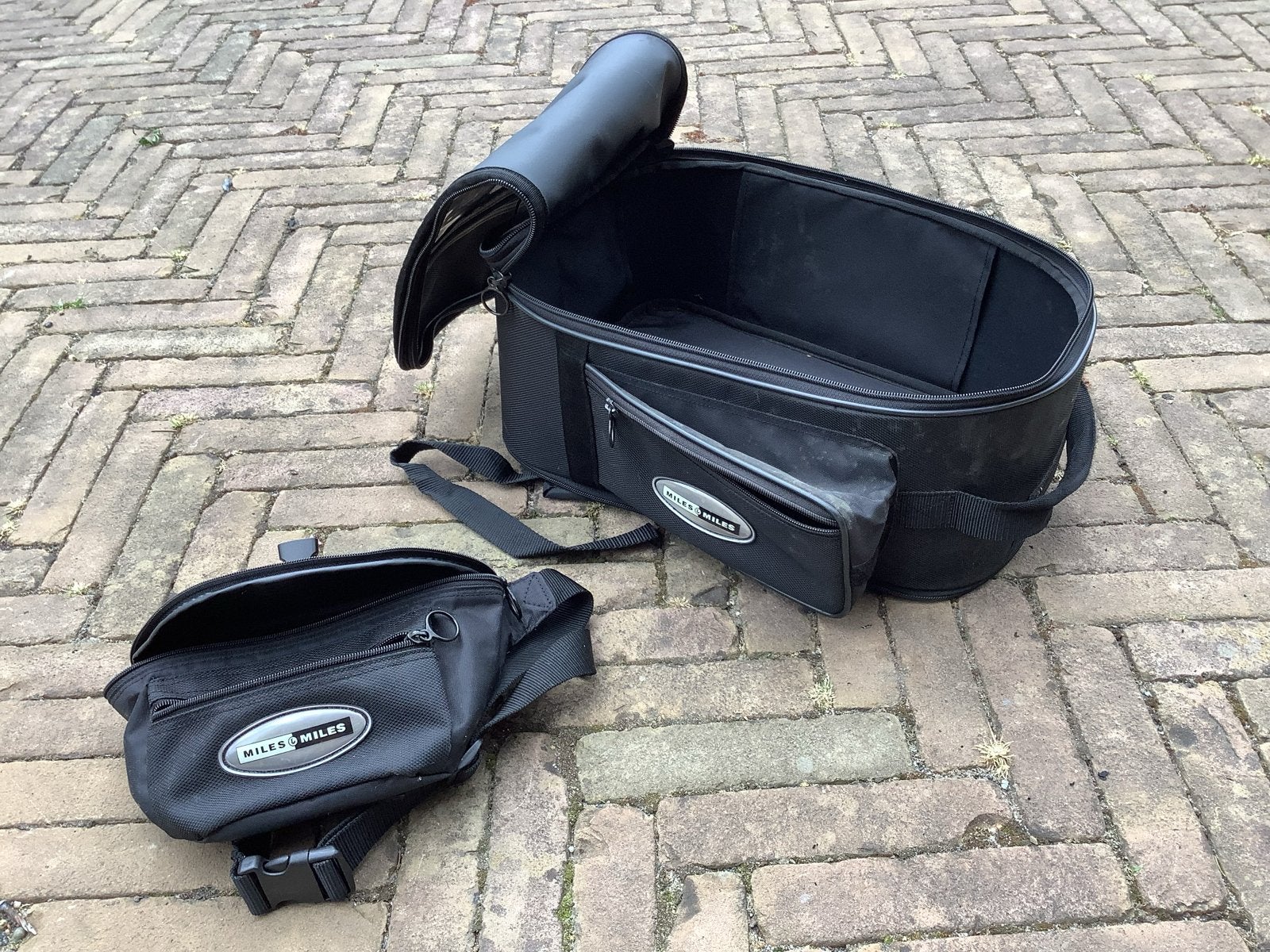 Miles & More Motortanktas / Rugzak met heuptasje, Verzenden, Zo goed als nieuw