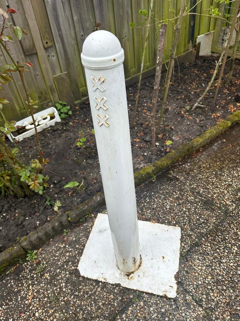 Amsterdammertje met kruizen | Amsterdamse paal, Tuin en Terras, Palen, Balken en Planken, Ophalen, Zo goed als nieuw, Minder dan 180 cm