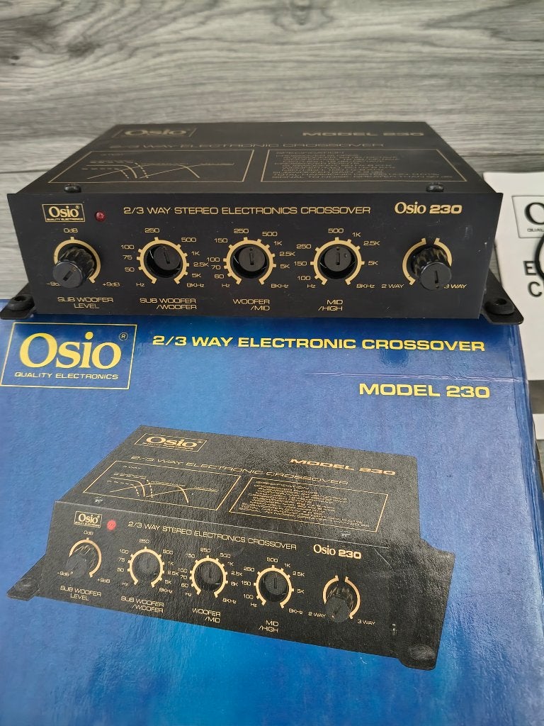 Vintage Osio Model 230 2/3 Way Electronic Crossover - Nieuw, Auto diversen, Autoradio's, Ophalen of Verzenden, Nieuw