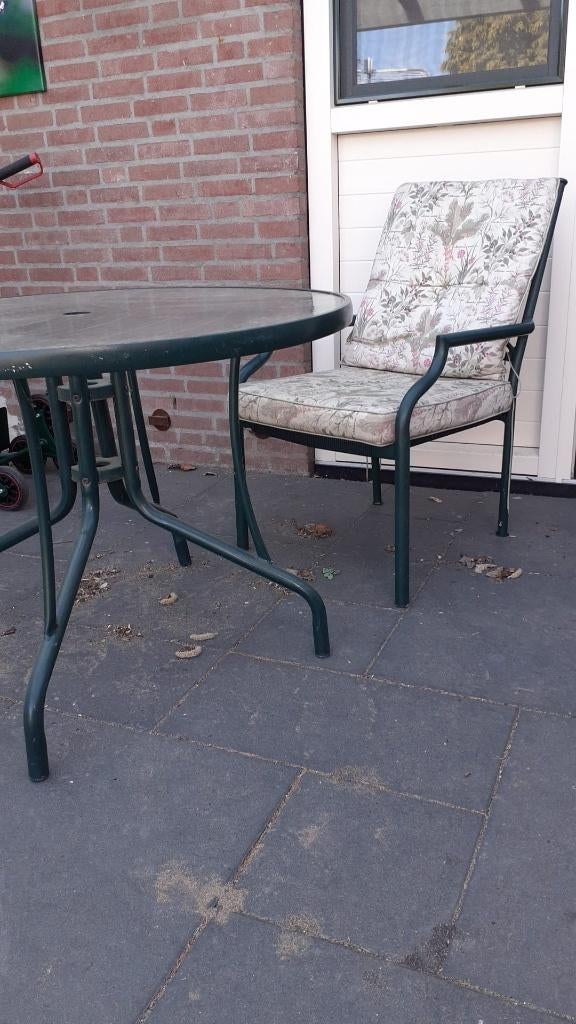 tuinset, Ophalen, 4 zitplaatsen, Kunststof, Zo goed als nieuw