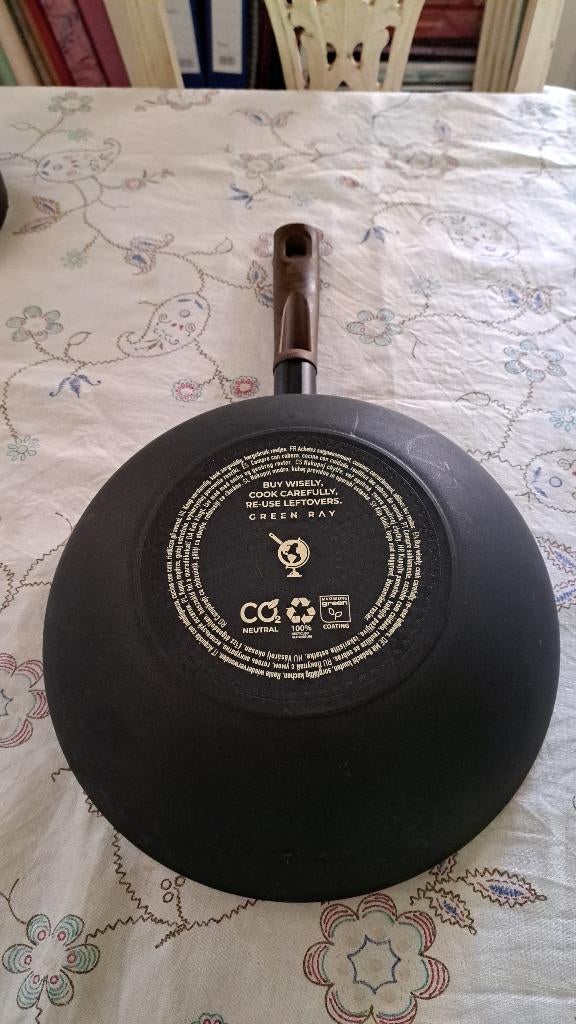 € 10,00 : Green Ray Wok pan, diameter 28 cm, Ophalen, Keramische plaat, Wok, Nieuw