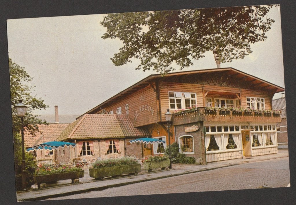 Hellendoorn - Cafe-Restaurant De Kroon, Ophalen of Verzenden, 1960 tot 1980, Gelopen, Overijssel
