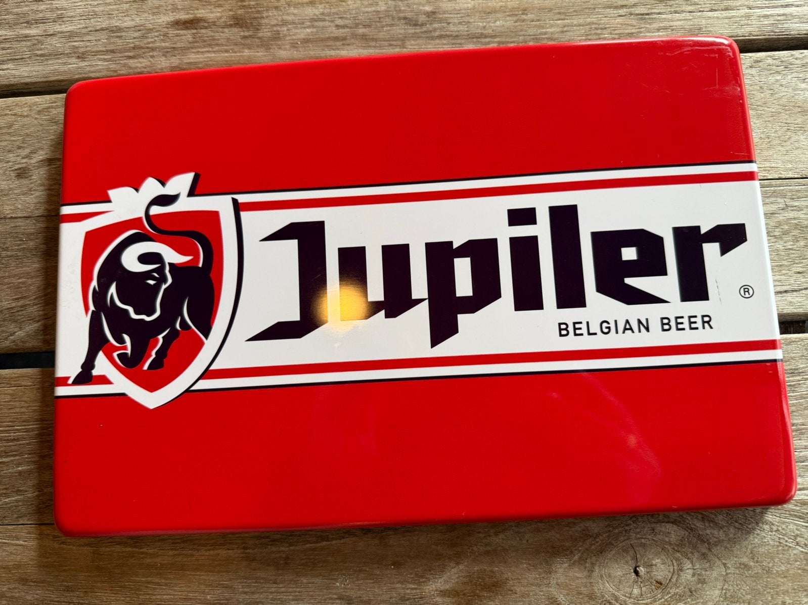 Jupiler reclamebord, Verzamelen, Ophalen of Verzenden, Zo goed als nieuw, Reclamebord, Plaat of Schild, Jupiler