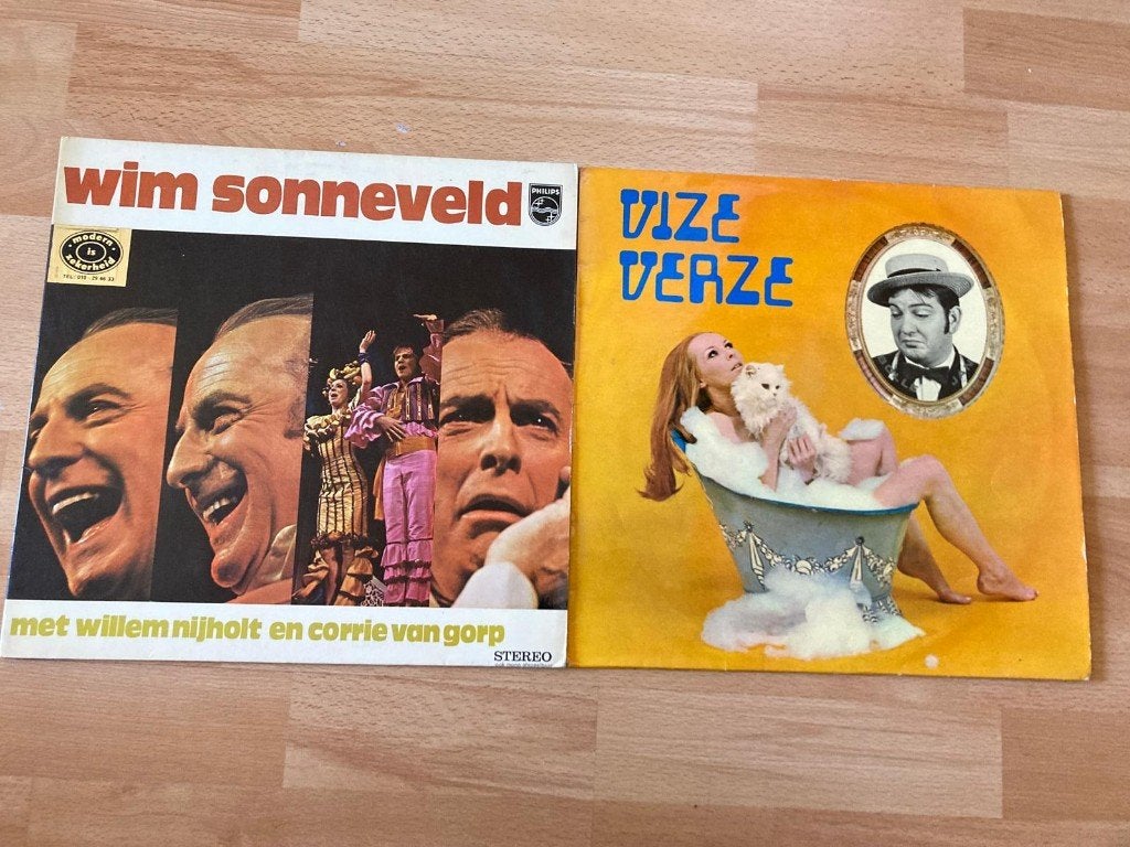 Vinyl LP's : Wim Sonneveld en Bolle Jan., Ophalen of Verzenden, Zo goed als nieuw, 12 inch, Cabaret of Kleinkunst