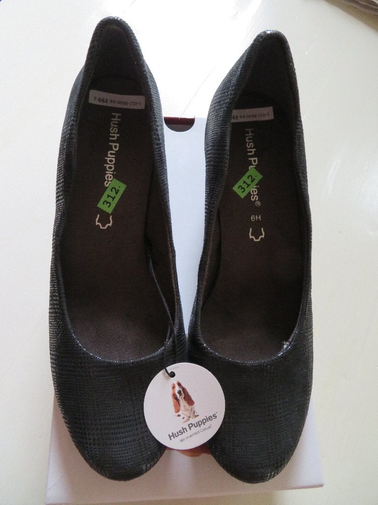 Dames schoenen Hush Puppies mt.39 nieuw., Schoenen met lage hakken, Zwart, Ophalen of Verzenden, Zo goed als nieuw