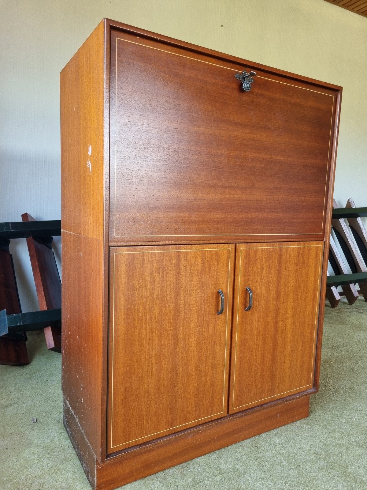 60's secretaire Formule van Kempkes, Ophalen, Gebruikt, Mid-Century modern