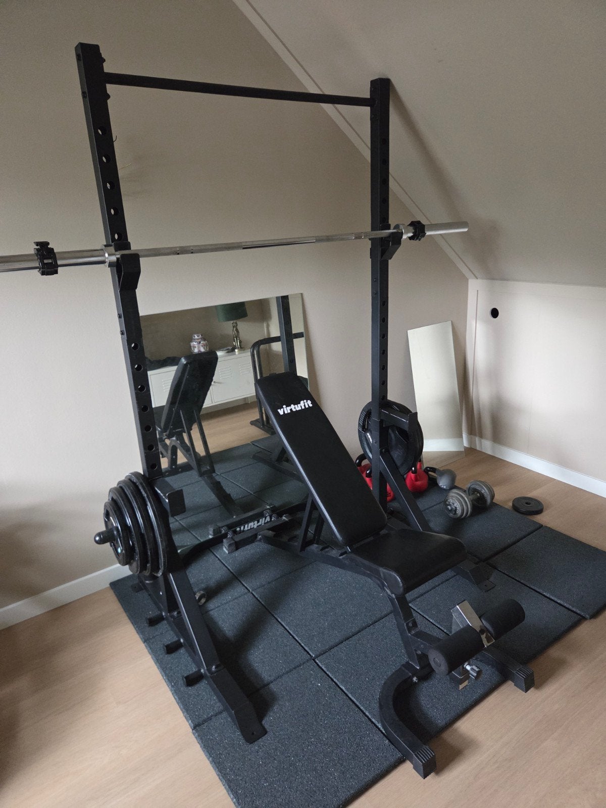 SQUATREK EN BENCHPRESS: ALL-IN PRIJS - DIRECT KLAAR VOOR GEB, Ophalen, Zo goed als nieuw, Overige typen