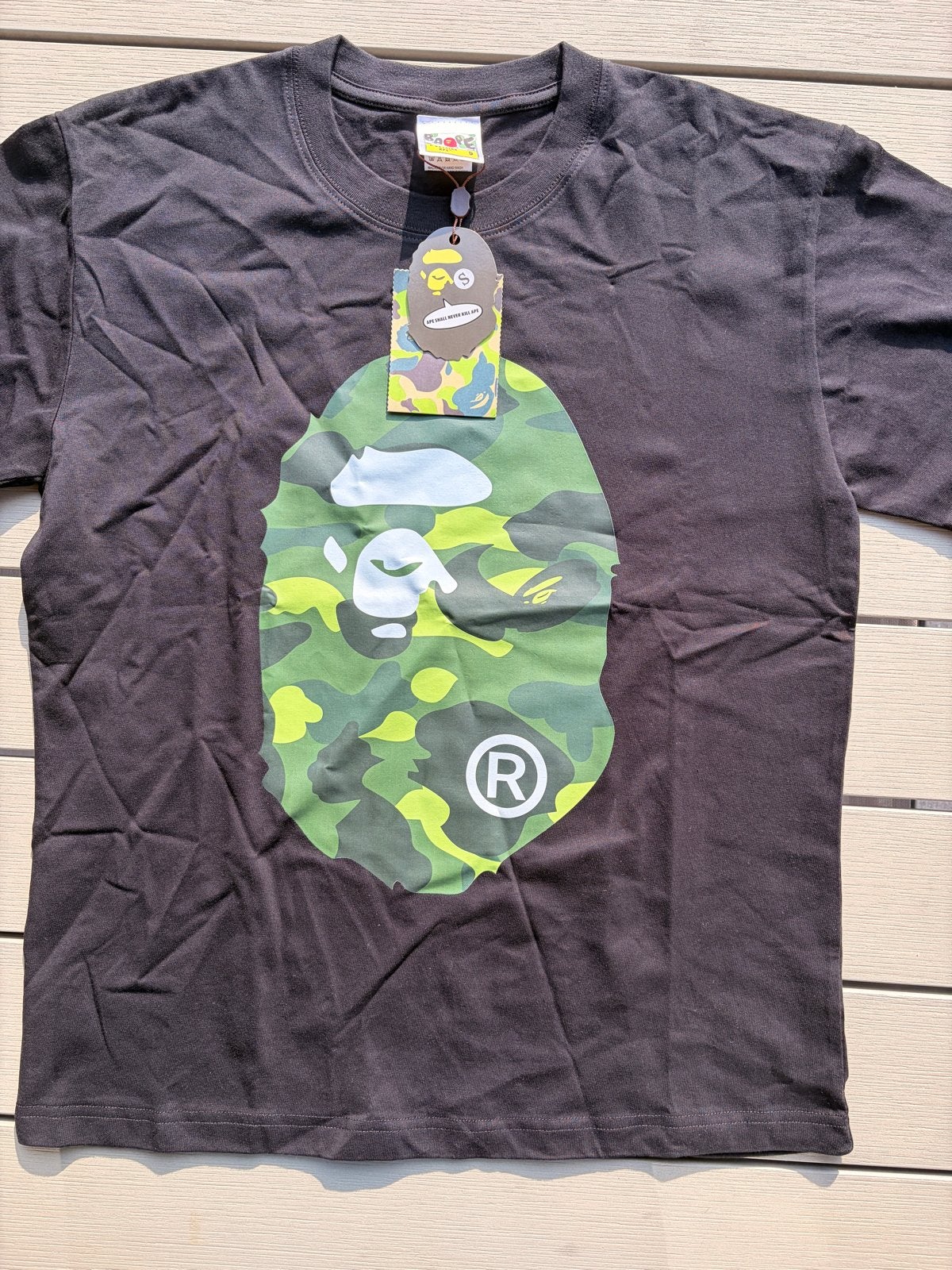 A Bathing Ape Bape T-shirt Zwart Maat S Nieuw, Kleding | Heren, T-shirts, Ophalen of Verzenden, Nieuw, Maat 46 (S) of kleiner
