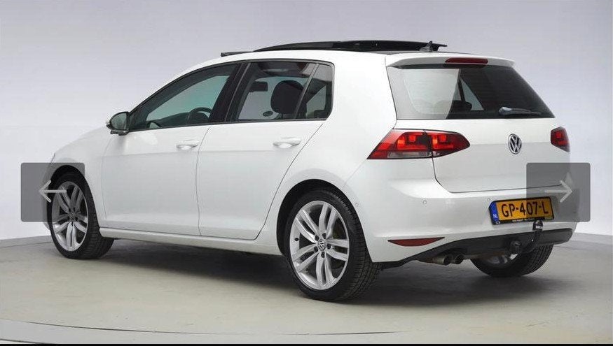 Volkswagen Golf 1.4 TSI 103KW DSG 2012 Wit, Auto's, Zwart, 4 cilinders, Wit, Leder
