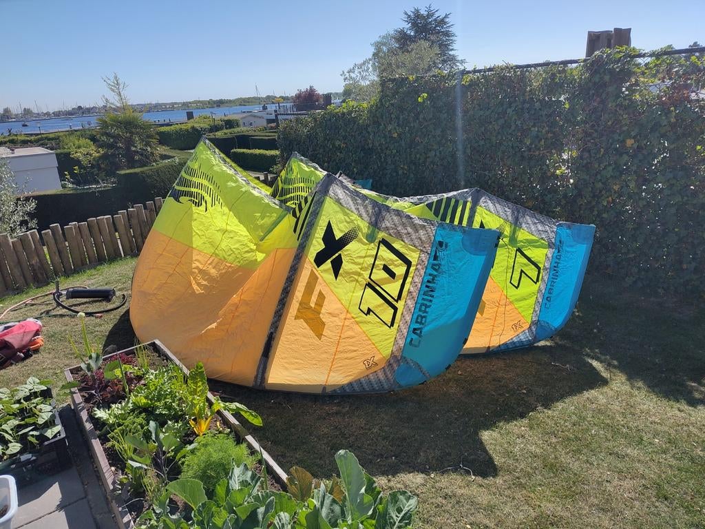 Cabrinha FX Kites 2016 (7m & 10m) met Overdrive Bar 2017, Ophalen, Gebruikt, 10 m², Kite
