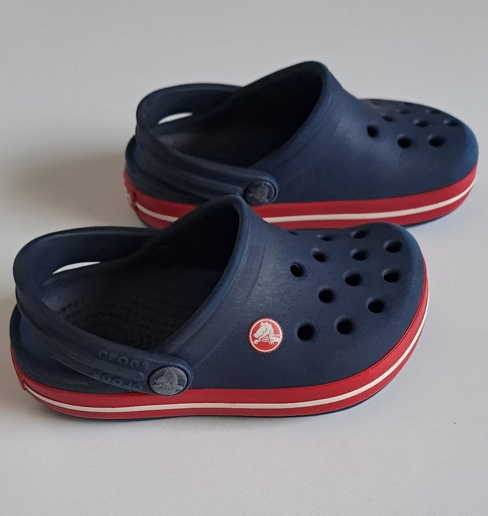 Crocs Blauw 22/23 of Lime groen 24/25, Ophalen, Overige typen, Zo goed als nieuw, Jongen