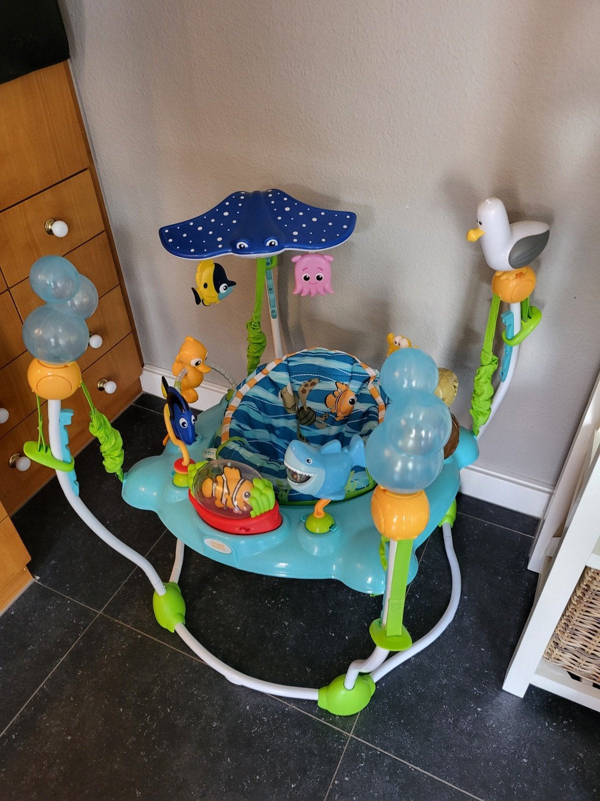 Bright Starts Finding Nemo Jumperoo - Zo goed als nieuw, Ophalen, Zo goed als nieuw, Overige typen, Met licht