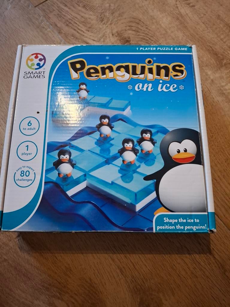 Smart Games Penguins on Ice - Compleet Puzzelspel, Een of twee spelers, Ophalen of Verzenden, Zo goed als nieuw, Smart Games