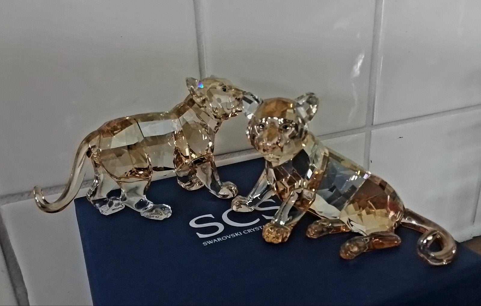 2 tijger welpen ,  kleur Golden Shine, Verzamelen, Ophalen of Verzenden, Zo goed als nieuw, Figuurtje